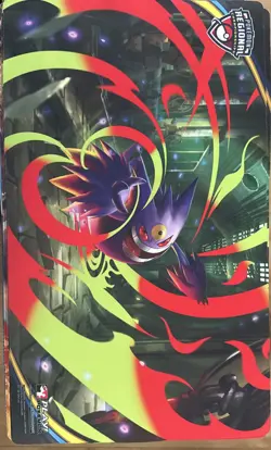 Pokemon Mega Gengar STAFF Playmat - Regional Exclusive - New - Image 1