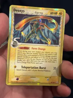 Pokemon Deoxys (Delta Species Speed Forme) 6/110 Holon Phantoms Holo 60 HP - Image 1