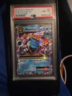 Pokemon 2016 M Blastoise EX 22/108 PSA 8 - Image 1