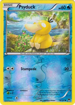 Lightly Played Psyduck - 16/122 - Common - Reverse Holo Pokemon BREAKpoint - Image 1