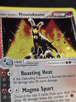 Pokemon Team Magma's Houndoom - Holo Rare 2004 Team Magma vs Team Aqua 10/95 MP - Image 2