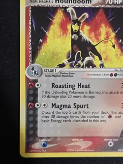 Pokemon Team Magma's Houndoom - Holo Rare 2004 Team Magma vs Team Aqua 10/95 MP - Image 3