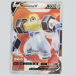 Holo Melmetal V (Full Art) 075/078 Ultra Rare Pokemon GO LP - Image 1
