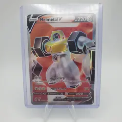 Holo Melmetal V (Full Art) 075/078 Ultra Rare Pokemon GO LP - Image 3