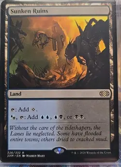 MTG Sunken Ruins Double Masters Land Card Near Mint Condition - Image 1