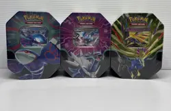 BRAND NEW-Pokemon TCG: Azure Legends Tin Dialga Xerneas Kyogre ex Sealed Tin Lot - Image 2