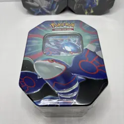 BRAND NEW-Pokemon TCG: Azure Legends Tin Dialga Xerneas Kyogre ex Sealed Tin Lot - Image 3