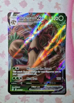 Pokemon TCG Trevenant VMAX Evolving Skies 014/203 Holo Ultra Rare - Image 1
