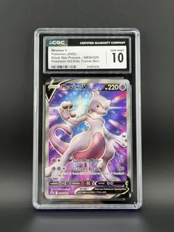 CGC 10 Mewtwo V SWSH229 Sword & Shield Promo Holo 2022 English Pokemon - Image 1