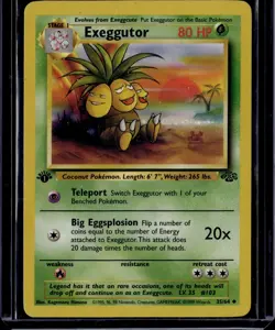 Pokemon 1999 1st Edition Jungle EXEGGUTOR 35/64 - Image 1