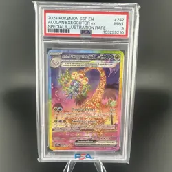 Pokemon Alolan Exeggutor ex Special Illustration Rare Holo 242/191 Sv08 PSA 9 - Image 1