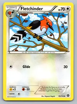 Pokemon TCG XY - Steam Siege Fletchinder 95/114 - Image 1