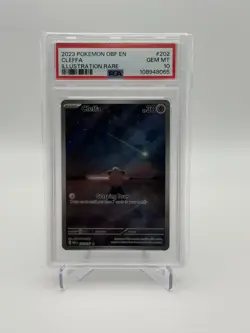 Pokemon TCG Cleffa Illustration Rare Holo SV03 Obsidian Flames 202/197 PSA 10 - Image 1