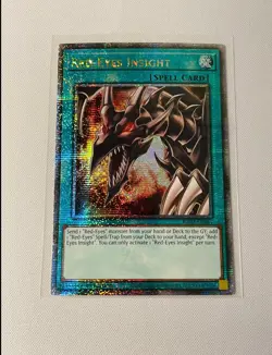 Yugioh - Red-Eyes Insight RA03-EN061 1st Edition Quarter Century Rare NM - Image 1