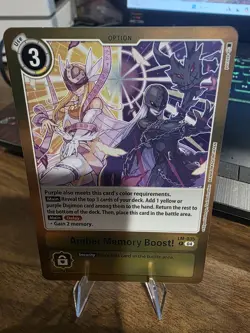 Digimon Card Game Amber Memory Boost! - LM-035 -Yellow - Near Mint - Image 1