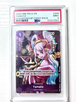 Psa 9 2024 One Piece EN Yamato Championship Event Pack P-046 - Image 1