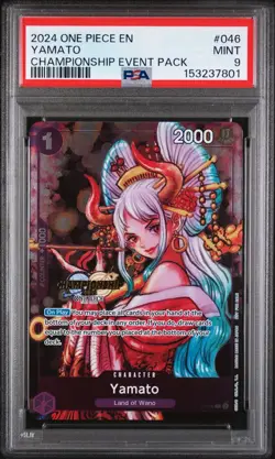 Psa 9 2024 One Piece EN Yamato Championship Event Pack P-046 - Image 2