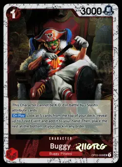 Buggy - OP03-008 (Pirate Foil) OP03-008 Prb-02 One Piece NM - Image 1