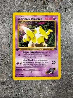 Pokemon TCG Cards 1st Edition Sabrina's Drowzee 95/132 Gym Challenge NM - Image 1