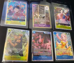 One Piece SR Lot (6 Cards) Pack Fresh Near Mint - Image 1