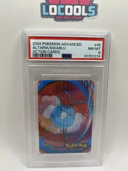 Pokemon Advanced Action Card Altaria Swablu Evolution Lenticular #45 PSA 8 NM - Image 1