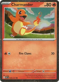 Charmander - (Cosmos Holo) 020/217 Miscellaneous Cards & Products Holo - Image 1