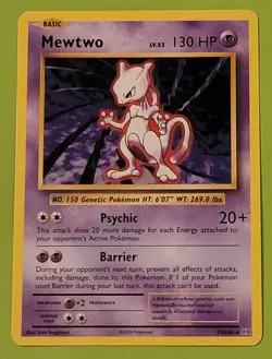 Pokemon Card Mewtwo XY—Evolutions 51/108 Rare - Image 1