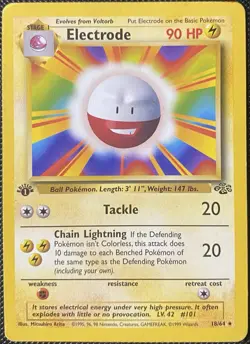 Electrode 18/64 Jungle Regular 1st Edition - Pokemon Card - Image 1