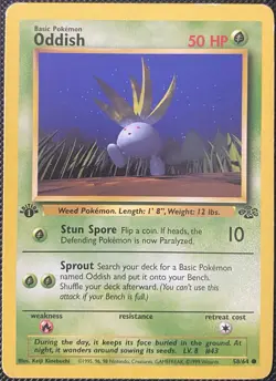 Oddish 58/64 Jungle Regular 1st Edition - Pokemon Card - Image 1