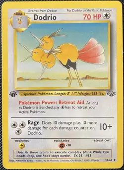 Dodrio 34/64 Jungle Regular 1st Edition - Pokemon Card - Image 1