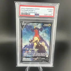 Pokemon TCG Garchomp V TG23 Full Art Holo Card Astral Radiance PSA 9 Mint - Image 1