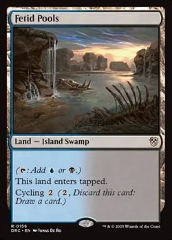 1x Fetid Pools NM Eng MTG - Aetherdrift Commander - Image 1