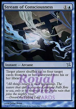 Stream of Consciousness 3x FOIL BOK MTG Betrayers Kamigawa Uncommon MINT blue - Image 1