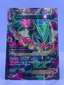M Rayquaza EX (Full Art) 105/108 - Pokemon Roaring Skies - Moderately Played - Image 1