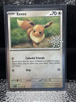 Eevee (Holiday Calendar) 133/165 Pokemon TCG Common Near Mint - Image 1