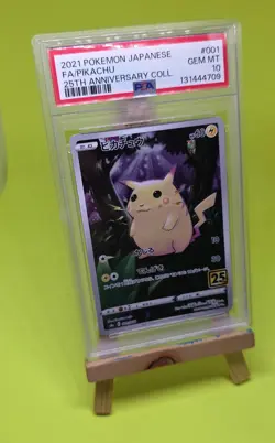 Pokemon Pikachu 001/028 S8a: 25th Anniversary Collection Holo (Japanese) PSA 10 - Image 2