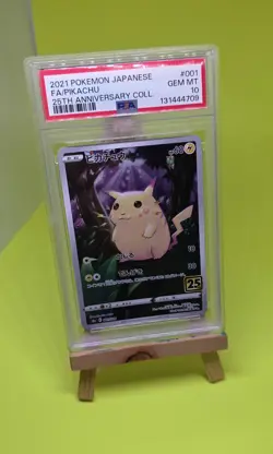 Pokemon Pikachu 001/028 S8a: 25th Anniversary Collection Holo (Japanese) PSA 10 - Image 4