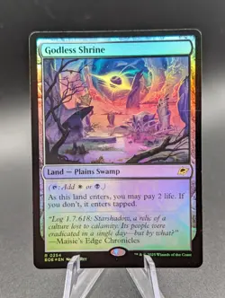 MTG: Godless Shrine | Foil | Edge of Eternities | Pack Fresh NM | - Image 1