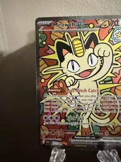 Meowth Ex Full Art Holo Pokemon Perfect Order 121/088 - Image 2