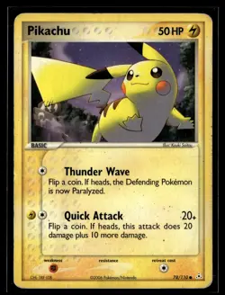 Pikachu 78/110 Holon Phantoms Common Pokemon - Image 1