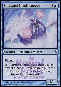 Soratami Mindsweeper 3x FOIL BOK MTG Betrayers Kamigawa Uncommon MINT blue - Image 1