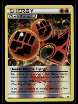 Double Magma Energy 34/34 Double Crisis Reverse Holo Uncommon Pokemon - Image 1