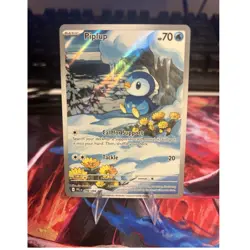 Pokemon Piplup 098/094 Phantasmal Flames Illustration Rare Holo English - Image 1