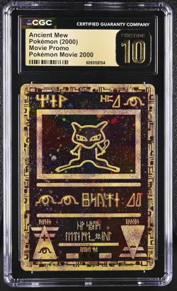 CGC 10 Pristine Ancient Mew Pokemon Movie 2000 Pokemon Movie Promo - Image 1
