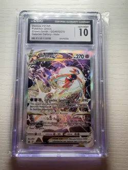 Pokemon TCG Crown Zenith Galarian Gallery Deoxys VSTAR GG46/GG70 CGC 10 PSA 10 - Image 1
