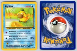 Psyduck 53/62 Unlimited Common Fossil Pokemon Lightly Played - Image 3