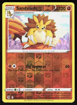 Sandslash 132/264 Uncommon Fusion Strike Pokemon Reverse Holo Near Mint - Image 1