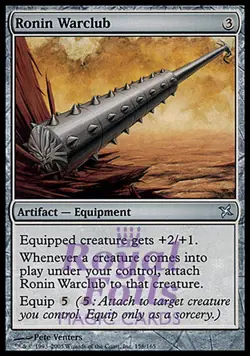 Ronin Warclub 1x FOIL BOK MTG Betrayers Kamigawa Uncommon MINT artifact - Image 1