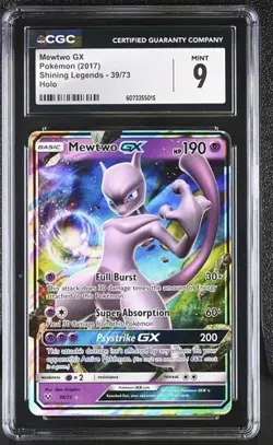 CGC Mint 9: Mewtwo GX (39/73) Pokemon Shining Legends (EN) - Image 1