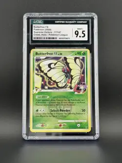 CGC 9.5 Butterfree FB 017/147 League Promo Reverse Holo 2009 Pokemon TCG - Image 1